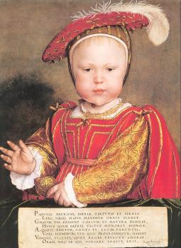 Hans The Younger Holbein : Portrait of Edward, Prince of Wales